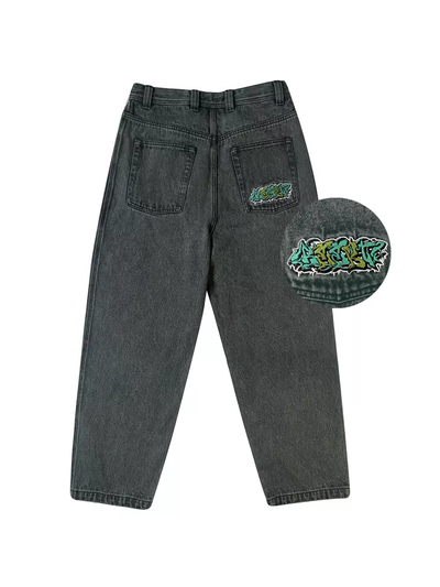 Джинсы Beekt Baggy Grey Green