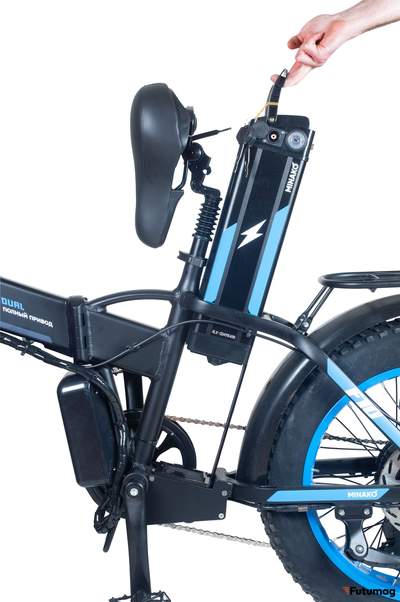 Электровелосипед Minako F10 Dual 48V20Ah синий
