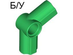 ! Б/У - Technic, Axle and Pin Connector Angled #5 - 112.5 degrees, Green (32015 / 4107780 / 4198639) - Б/У