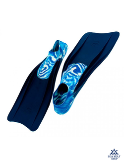 Ласты резиновые Дельфин-4 мрамор (28,5-29,5см) р.44-46