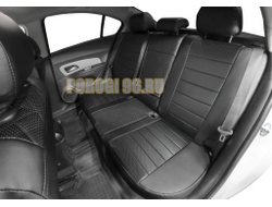 Авточехлы задняя спинка 40/60, рисунок Строчка для Chevrolet Cruze I Sd, Hb, Sw 2009-2015