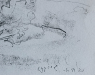 "Бильгя" бумага карандаш 1967 год