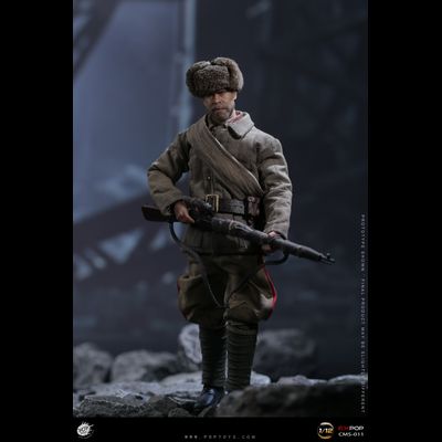 Снайпер Куликов (Рон Перлман, "Враг у ворот") - КОЛЛЕКЦИОННАЯ ФИГУРКА 1/12 Big golden tooth (CMS011) - POPTOYS