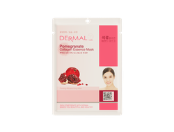 Dermal Pomegranate Collagen Essence Mask / Dermal Тканевая маска с гранатом и коллагеном (23 г)