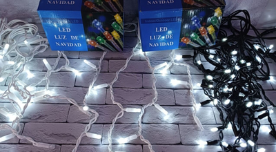 Гирлянда бахрома уличная каучук, белый провод, белый свет, 3.0x0.6/0.5/0.4м., led, 220В.