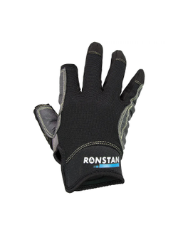 Перчатки спортивные без двух пальцев Ronstan Sticky Race CL740XXL размер XXL из Amara черный
