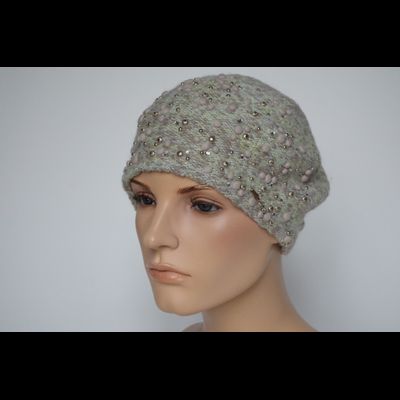 Берет Vizio Италия 7084 ВО бежевый с мятным