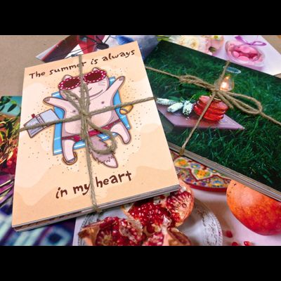 Набор из 15 уцененных открыток