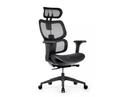 Кресло Argo W-228 Чёрная сетка/Чёрный пластик