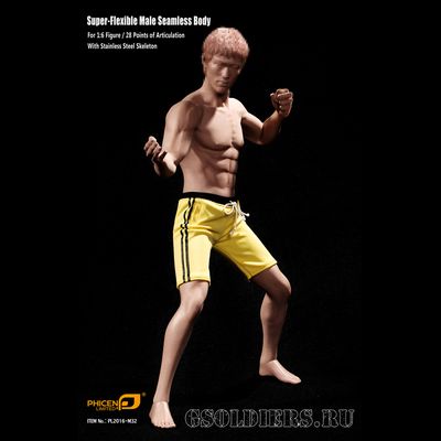 Супер-подвижное бесшовное мужское тело PL2016-M32 1/6 Super flexible Male Seamless Body - TBleague