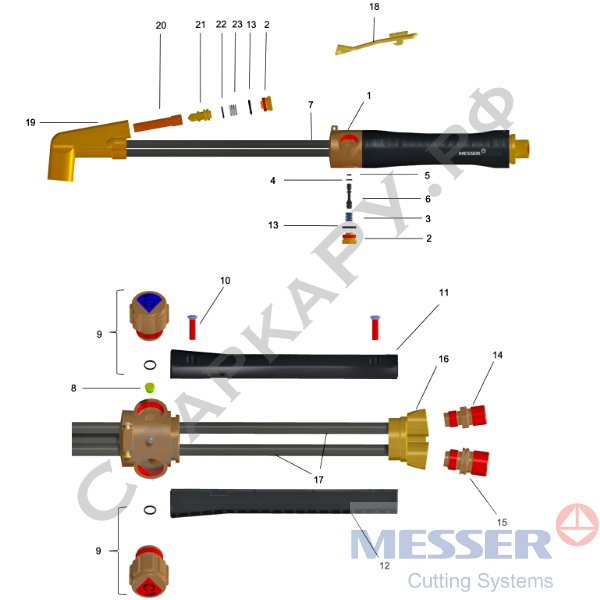 Резак ацетиленовый Messer STARCUT 2628-A