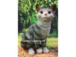 КОШКА - приносит удачу в дом!  30*28см   0,9кг   полистоун Россия 1243/012692