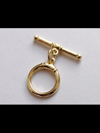 Застежка тогл покрытие Люкс 12х14мм цвет золото