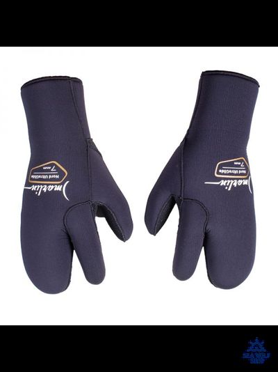 Рукавицы неопреновые 7мм Marlin NORD ULTRAGLIDE титан 3х-палые р.XXL