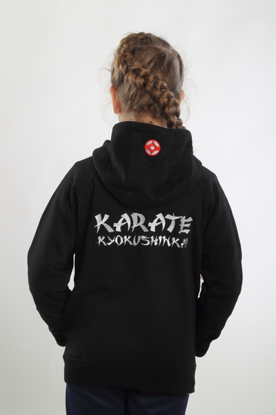 Толстовка на молнии с вышивкой символики (женская модель)