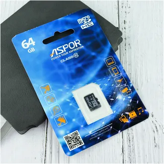 2100000003334   Карта памяти Aspor  4GB   microSDHC