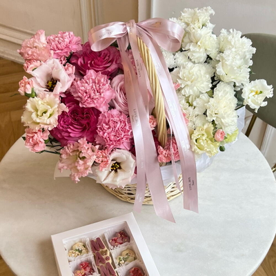 КОРЗИНА МИКС ЦВЕТОВ №36