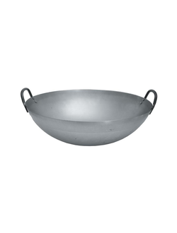 Сковорода ВОК 350 с двумя ручками, углеродистая сталь