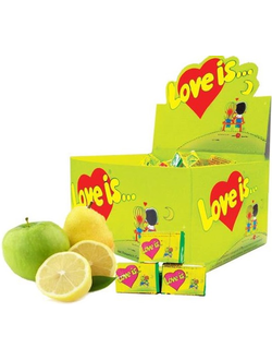 LOVE IS жевательная резинка Яблоко Лимон