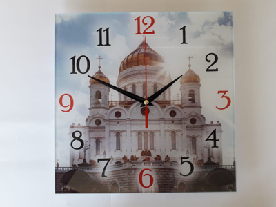 Настенные часы из стекла