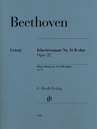 Beethoven. Sonate №11 B-dur op.22: für Klavier