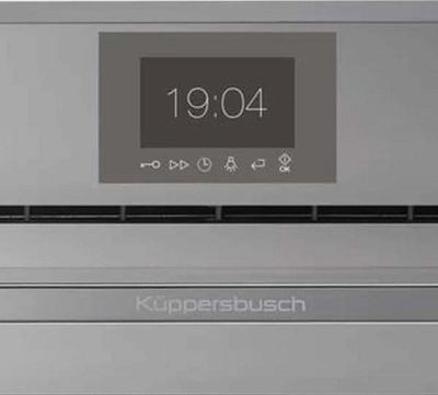 Компактный духовой шкаф с микроволнами Kuppersbusch CBM 6550.0 G3 Silver Chrome
