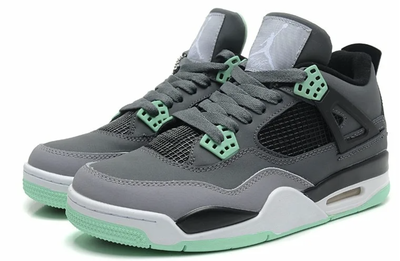 Nike Air Jordan 4 Retro (Серые с зеленым) новые
