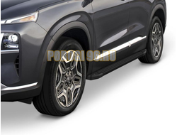 Пороги на Hyundai Santa Fe 2024- Start Black
