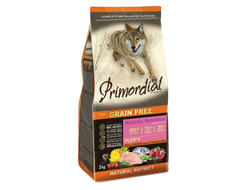 Primordial Grain Free Puppy Salmon & Chicken беззерновой корм с лососем и птицей для щенков всех пород 1 кг (упаковка на развес)