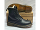 Dr Martens 1460 Black Smooth Double Stitch Leather Fur Boots с мехом