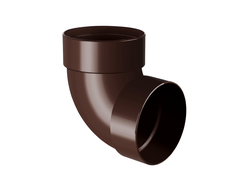 RAINWAY КОЛЕНО ТРУБЫ Двухмуфтовое 87°, ЦВЕТ КОРИЧНЕВЫЙ