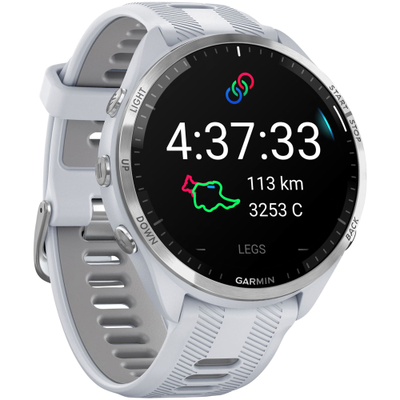 Умные часы Garmin Forerunner 965 Whitestone / Powder Gray Titanium