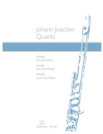 Quantz, Johann Joachim Sonate D-Dur für 3 Flöten Spielpartitur