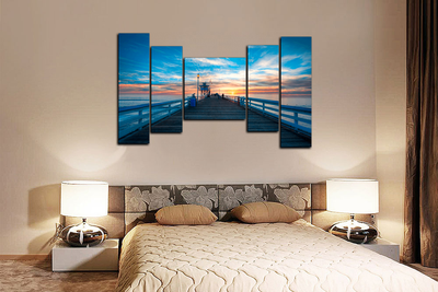 Модульная картина "Мост к солнцу"