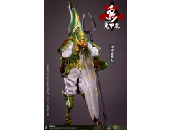 Самурай-кузнечик, зеленый - КОЛЛЕКЦИОННАЯ ФИГУРКА 1/12 Soldier - Gweitong series 2 (CT00A) - CROW TOYS