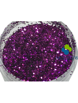 Полиэстровые блёстки глиттер Фиалка 0,4 мм, вес 10 г