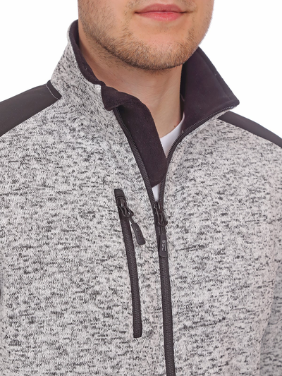 Свитер флисовый SSC 3318-98, цв. серебристый