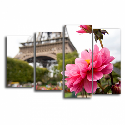 Модульная картина "Романтичный цветок"