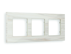 Рамка 3-я Бежевый мрамор, коллекция GRAND - Ambrella Volt - ALFA