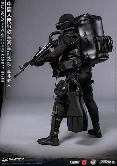 Китайский боевой пловец - КОЛЛЕКЦИОННАЯ ФИГУРКА 1/6 PLA Navy Marine Corps Combat Diver (78073) - DAMTOYS