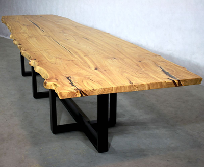 карагач, стол из карагача, лофт, мебель из массива, стол из слэба, стол из спила, мебель на заказ