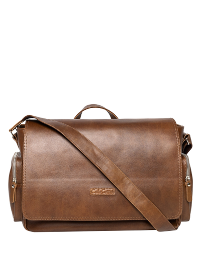 Кожаная мужская сумка Toara Premium brown (арт. 5058-63)