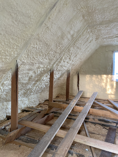 Утепление мансарды пенополиуретаном