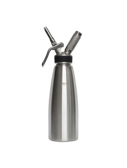 Сифон (кремер) для взбивания сливок 1,0 л (до +70°C), нержавеющая сталь