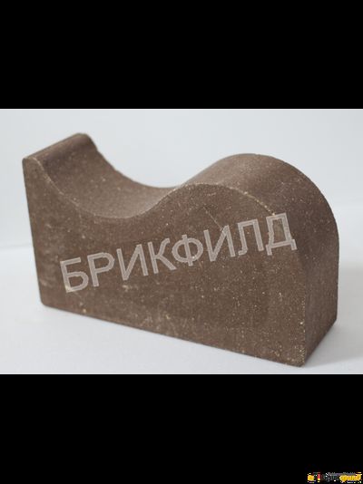 Кирпич облицовочный "Карниз малый". Шоколад. Кирпичный завод Брик Филд