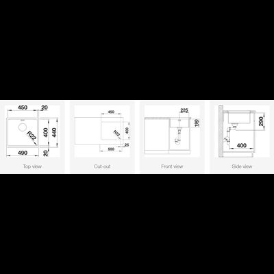 Мойка Blanco Andano 450-U