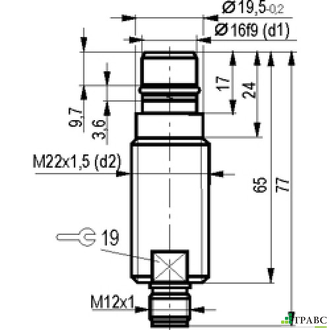 Индуктивный датчик ISB WC61S8-31P-3-ZS4-50