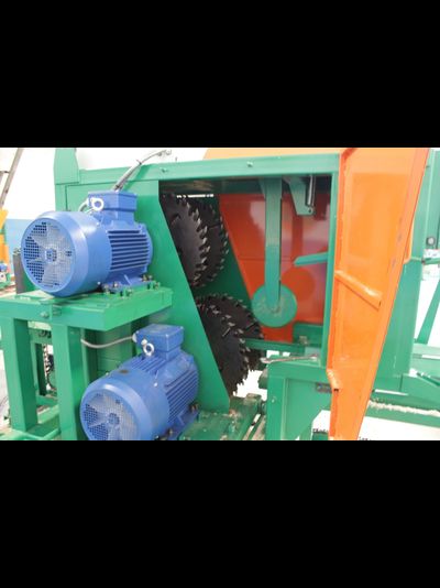 Промышленный брусовальный станок Триумф Т450 (2*22 и 2*30 кВт)/Двухвальный бревнопильный станок «Тополь-450М», от