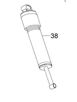 Амортизатор передний оригинал BRP 505072517 для BRP LYNX/Ski-Doo