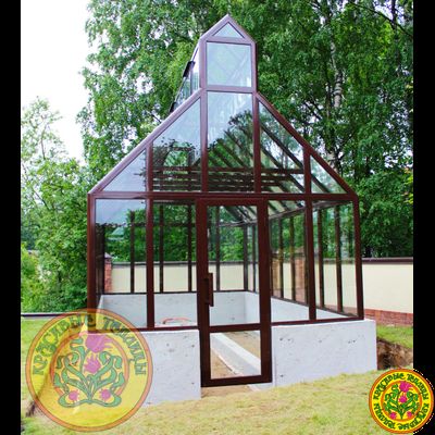 Базовая комплектация английской теплицы из стекла и алюминия ЙОРКШИР размером 6000 x 3000 мм